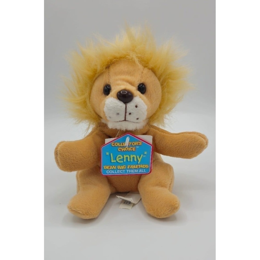 Vintage 8" DANDEE Collectors Choice BEANBAG PLUSH Lenny Lion 4